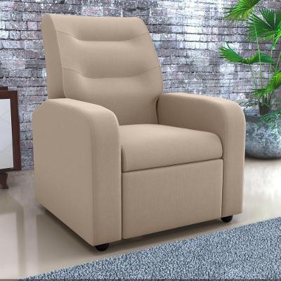 Poltrona Gran Siena Reclinável Veludo Light Espuma D23 Assento Bege Matrix