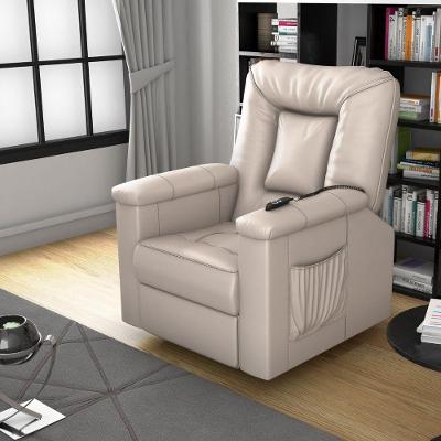 Poltrona Reclinável Milan Corino Espuma D23 Fibra Siliconada com Controle Remoto Bege Matrix