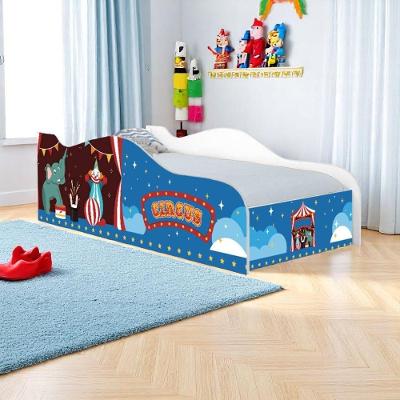 Mini Cama Circo Picadeiro com Colchão e Grade de Proteção MDF Branco Casah
