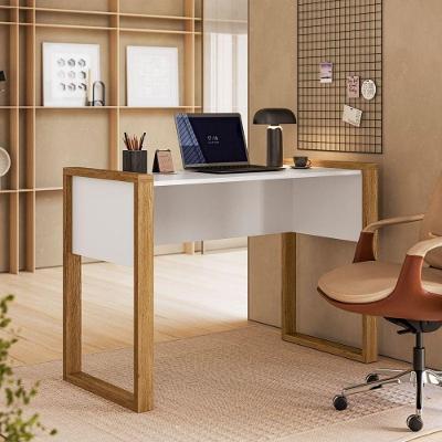 Mesa para Computador Noa Home Office para Estudo Branco MDF MDP 107,5CM Qmovi