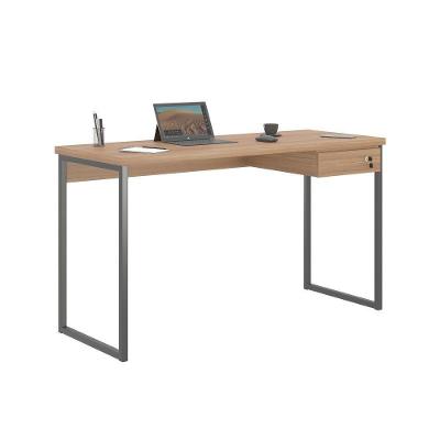 Escrivaninha Retangular Brisa Alta Moderna 1 Gaveta 120CM Montana Plata Móveis