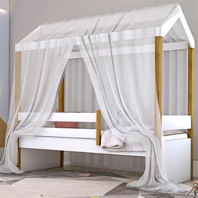 Cama Solteiro Montessoriana Cama Montessori Exclusiv com Colchão MDF Branco Divaloto Móveis