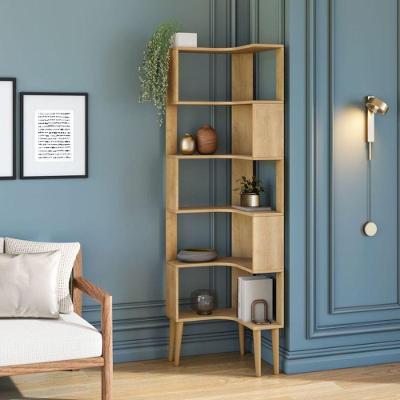 Estante Linha Dourada Cinamomo 6 Prateleiras MDF MDP RV Móveis