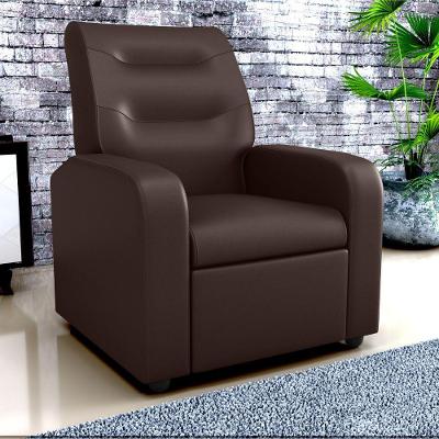 Poltrona Aster Reclinável Couro Sintético Conforto Marrom Matrix