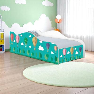 Mini Cama Infantil Balão no Céu MDF Branco Casah Solteiro