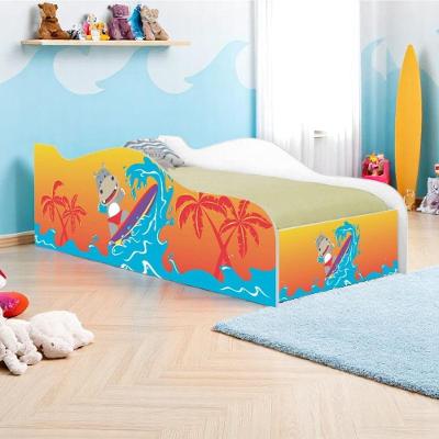 Cama Solteiro com Colchão Surfista MDF Branco 91CM Casah