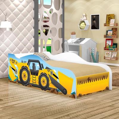 Cama Juvenil Cama Solteiro Kids Speciale Trator MDF Branco Casah