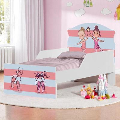 Bicama Infantil Bailarinas Meninas com Colchões MDF Branco Cambel Móveis