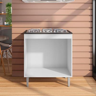 Balcão de Cozinha para Cooktop Andréia BC 1858 2 Portas 79CM Branco AJL Móveis