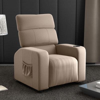 Poltrona Reclinável Lívia para Sala Veludo Turkey Conforto Cappuccino Matrix