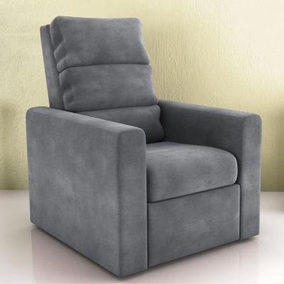 Poltrona Reclinável Tália Veludo Espuma D23 Cinza Matrix