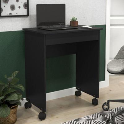 Mesa para Computador Retangular Noah Moderno 1 Gaveta MDP Preto OFT Móveis