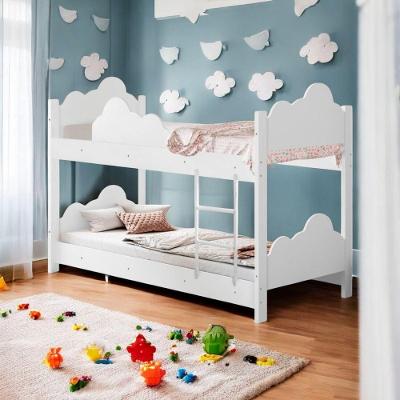 Beliche Infantil Ayla Serra Clara Montessoriana MDF Branco com Grade de Proteção Divaloto Móveis