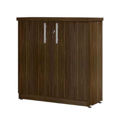 Armário para Escritório Mônaco 2 Portas MDP 82CM Plata Móveis