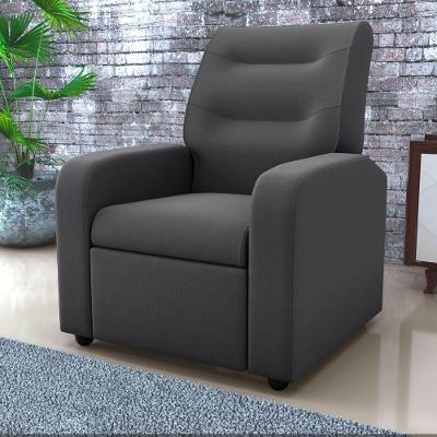 Poltrona Ícone Reclinável Veludo Light Assento D23 Cinza Matrix