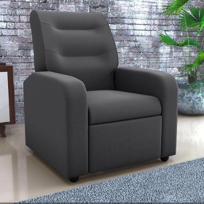 Poltrona Savana Reclinável Veludo Light Assento Espuma D23 Cinza Matrix