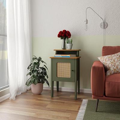 Mesa de Apoio Ponto Nobre Retangular MDF 43CM Menta Carvalho