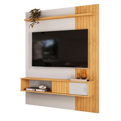 Painel para TV Cosmos 65" 150CM MDF-MDP com Porta de Correr Amadeirado DJ Móveis