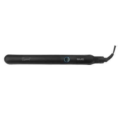 Prancha Multilaser Essencial Placas Largas 230 graus  Preta Bivolt