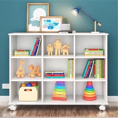 Nicho Organizador com Rodinhas Portland 9 Nichos MDP Branco Qmovi