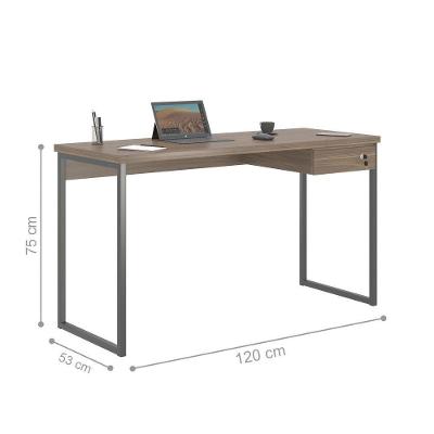 Escrivaninha Retangular Aquarela Moderno 1 Gaveta MDP 120CM Affara