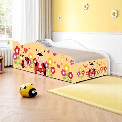 Cama Solteiro Infantil Cama Joaninha com Colchão MDF Branco Casah