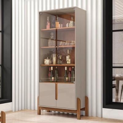 Cristaleira Nativa 4 Portas 3 Prateleiras MDF-MDP 85CM Off White