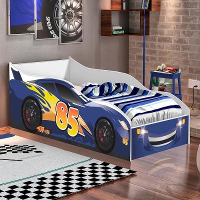 Cama Infantil Amora com Colchão MDF-MDP Azul Solteiro Casah