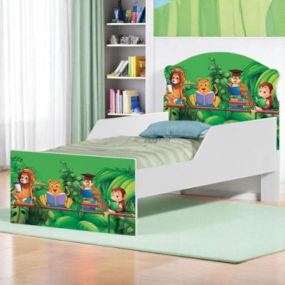 Cama Infantil Safari Mini Cama MDF Branco Cambel Móveis