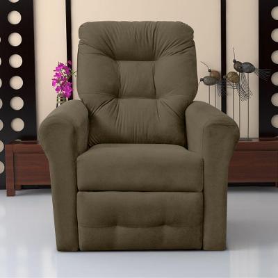 Poltrona Reclinável Nina Suede Assento D23 Cappuccino Matrix