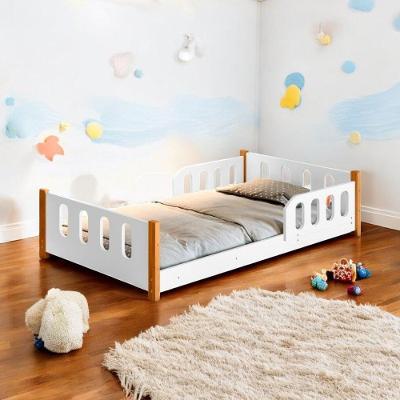 Cama Infantil Brisa Alta Montessoriana MDF Branco Divaloto Móveis