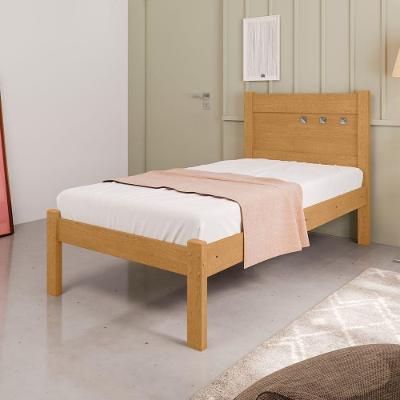 Cama Solteiro Argos com Colchão Naturalle Off White Framar