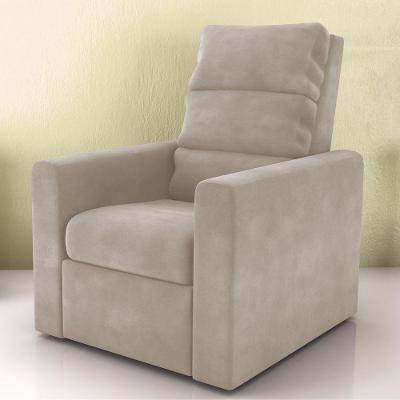 Poltrona Reclinável Zenit com Reclinação Manual Veludo Conforto Cappuccino 69CM Matrix