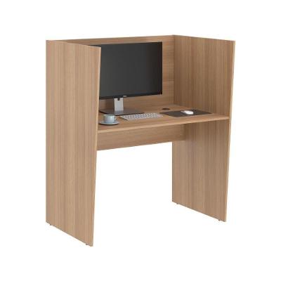 Escrivaninha Mesa de Trabalho 1 Lugar Alaska Montana MDP 103CM Marrom Casah
