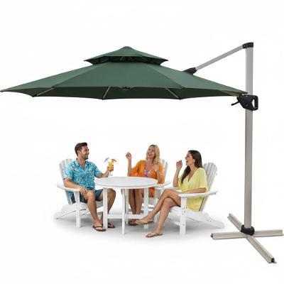 Ombrelone SU-OMBRE2 Ajustável com Manivela Verde Leva Pra Malhar 300CM