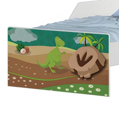Cama Infantil Dinossauros Mini Cama MDF Branco Cambel Móveis