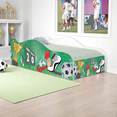 Mini Cama Partida de Futebol com Colchão MDF Branco Casah