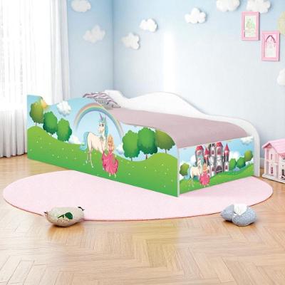 Mini Cama Infantil Princesa Encantada com Colchão MDF Branco Casah