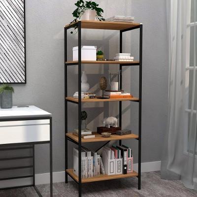 Armário Multiuso Belira 5 Prateleiras 60CM Preto Artefamol Móveis