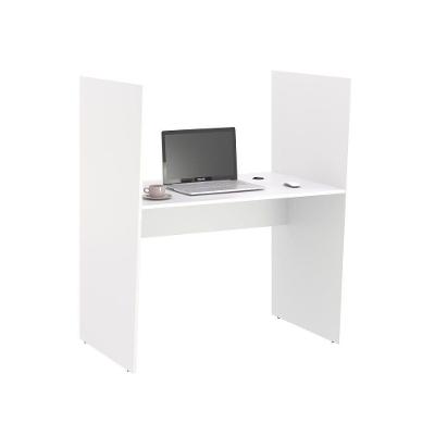 Balcão Atendimento Riviera 1 Lugar Mixer Branco MDP BP 15MM Tampo Passa Fios Casah