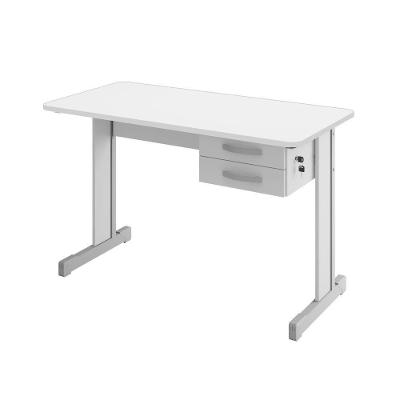 Mesa para Escritório Retangular Lumela Mesa Escritório Atlanta 2 Gavetas MDP 120CM Casah
