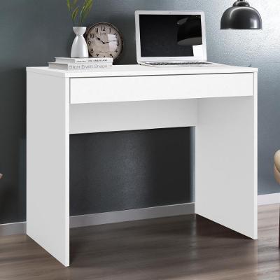 Escrivaninha Retangular Nina Moderno 2 Gavetas MDP 91CM Branco