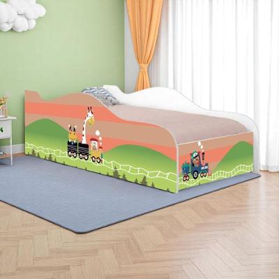 Mini Cama Infantil Trenzinho Alegria MDF Branco Casah Solteiro