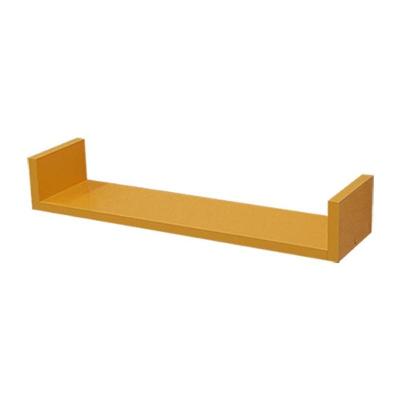 Prateleira U 80X25CM MDP Suporte Invisível Moderna Amarelo Mercado das Prateleiras 80CM