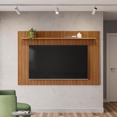 Painel para Tv Grace 2.0 Até 70 Polegadas 201cm Mdf Mdp Ripado Nature Gran Belo
