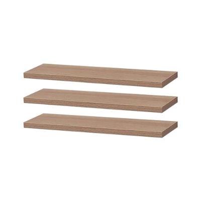Prateleira Kit 3 40X15CM MDP Fixação Embutir Invisível Moderno Bege Mercado das Prateleiras 40CM