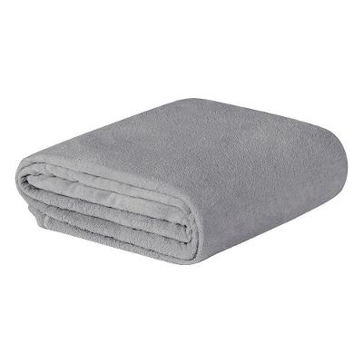 Manta Everest Casal 220x180CM Microfibra Toque Macio Cinza Casa Modelo Enxovais