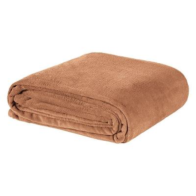Manta Everest Casal 220x180CM Microfibra 180g-m2 Toque Macio Apricot Casa Modelo Enxovais