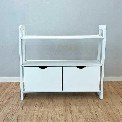 Aparador Linea Ample Moderno 2 Gavetas 3 Prateleiras 100CM Branco Artfactory Design