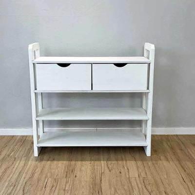 Aparador Linea Ample Moderno 2 Gavetas Madeira Maciça 100CM Branco Artfactory Design